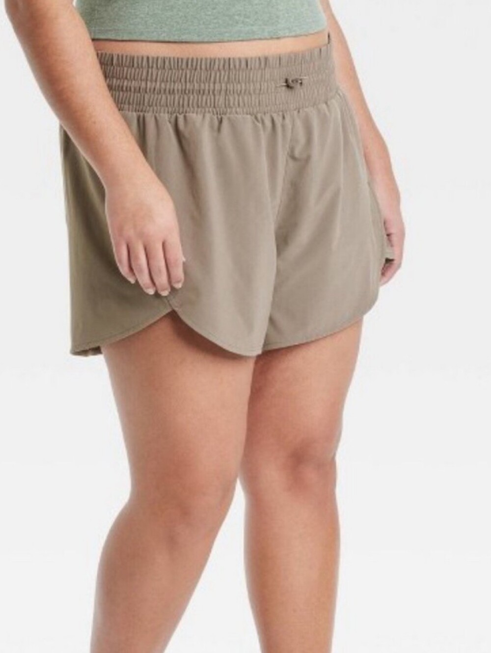 Women's Active Light High-Rise Shorts 3" - All In Motion Taupe XXL